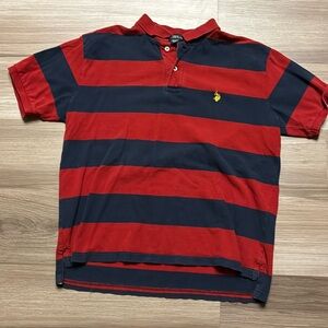 Polo red and blue